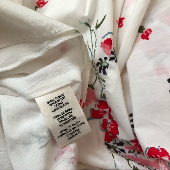 Rebecca Taylor white Marguerite floral cotton poplin tiered midi skirt 10 - Picture 9 of 10